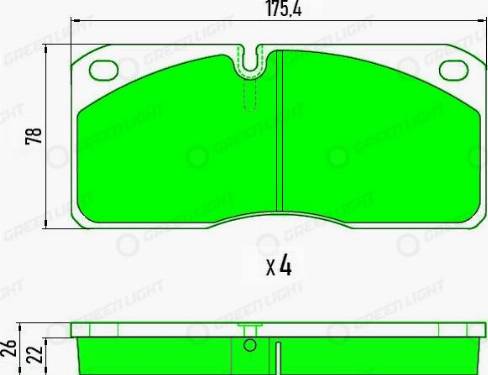 AutomotiveAdriado GLBP024HD - Set placute frana,frana disc aaoparts.ro