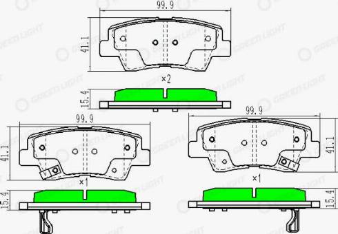 AutomotiveAdriado GLBP0253 - Set placute frana,frana disc aaoparts.ro