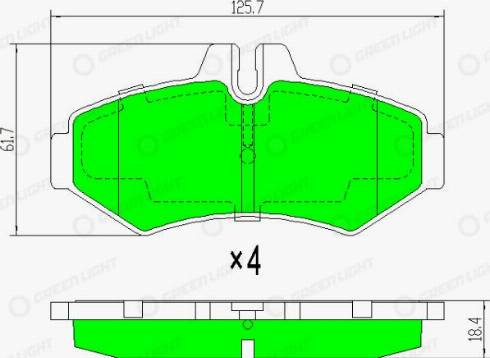 AutomotiveAdriado GLBP0207 - Set placute frana,frana disc aaoparts.ro