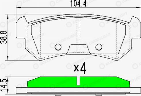 AutomotiveAdriado GLBP0288 - Set placute frana,frana disc aaoparts.ro