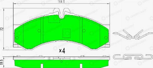 AutomotiveAdriado GLBP0238 - Set placute frana,frana disc aaoparts.ro
