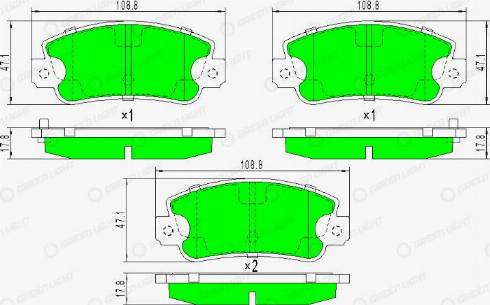 AutomotiveAdriado GLBP0278 - Set placute frana,frana disc aaoparts.ro
