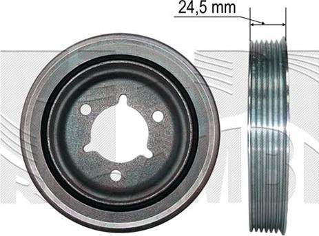 Autoteam A06272 - Fulie curea, arbore cotit aaoparts.ro