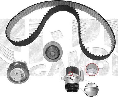 Autoteam KATW1263 - Set pompa apa + curea dintata aaoparts.ro