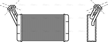 AVA CN 6024 - Schimbator caldura, incalzire habitaclu aaoparts.ro