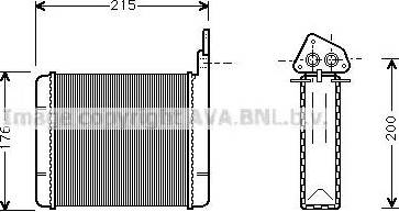 AVA CN 6025 - Schimbator caldura, incalzire habitaclu aaoparts.ro
