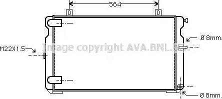 AVA CN 2008 - Radiator, racire motor aaoparts.ro