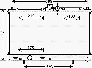 AVA MT 2195 - Radiator, racire motor aaoparts.ro