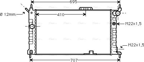 AVA OL 2091 - Radiator, racire motor aaoparts.ro