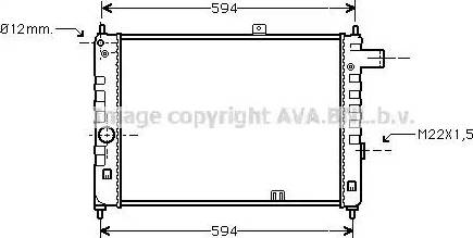 AVA OL 2156 - Radiator, racire motor aaoparts.ro