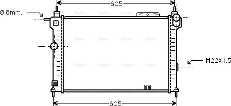AVA OLA2028 - Radiator, racire motor aaoparts.ro