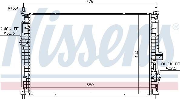 AVA PE2438 - Radiator, racire motor aaoparts.ro