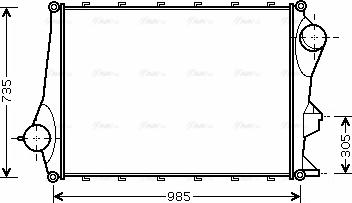 AVA VL 4043 - Intercooler, compresor aaoparts.ro