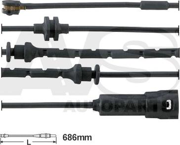 AVS Autoparts 340665 - Senzor de avertizare,uzura placute de frana aaoparts.ro