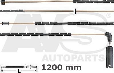 AVS Autoparts 340745 - Senzor de avertizare,uzura placute de frana aaoparts.ro