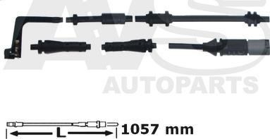 AVS Autoparts 340757 - Senzor de avertizare,uzura placute de frana aaoparts.ro