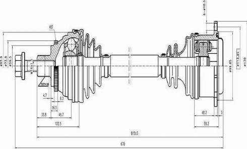 Euro Driveline AD104A - Planetara aaoparts.ro