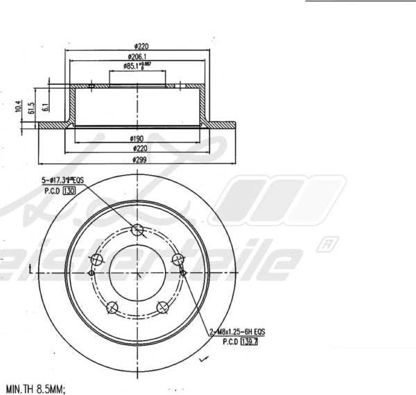 A.Z. Meisterteile AZMT-44-024-1680 - Disc frana aaoparts.ro