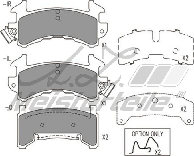 A.Z. Meisterteile AZMT-44-022-1878 - Set placute frana,frana disc aaoparts.ro