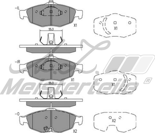 A.Z. Meisterteile AZMT-44-022-1731 - Set placute frana,frana disc aaoparts.ro