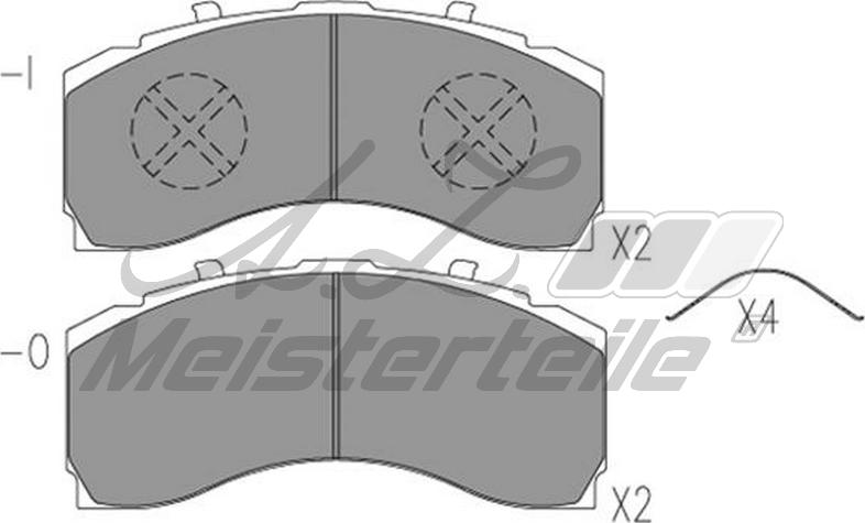 A.Z. Meisterteile AZMT-44-022-2456 - Set placute frana,frana disc aaoparts.ro
