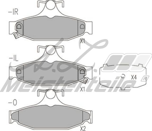 A.Z. Meisterteile AZMT-44-022-2105 - Set placute frana,frana disc aaoparts.ro