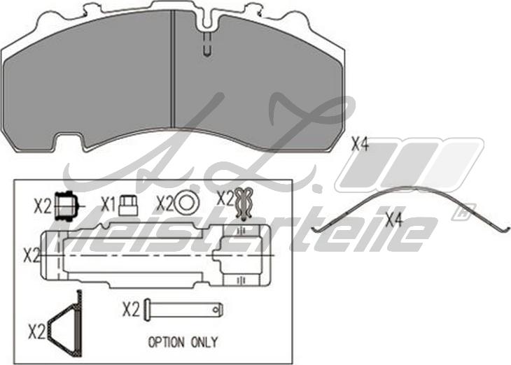 A.Z. Meisterteile AZMT-44-022-2364 - Set placute frana,frana disc aaoparts.ro