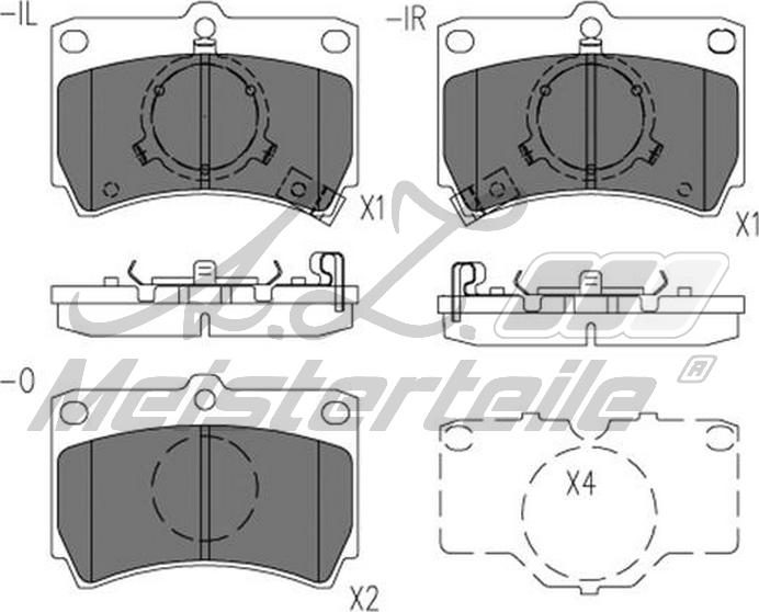 A.Z. Meisterteile AZMT-44-022-2319 - Set placute frana,frana disc aaoparts.ro