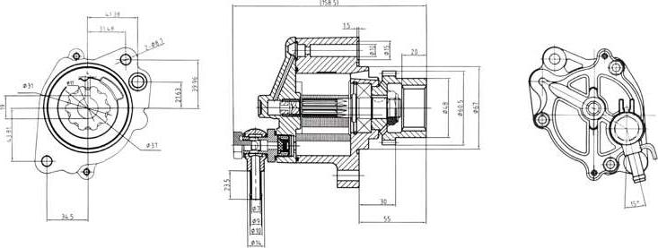 A.Z. Meisterteile AZMT-44-130-1052 - Pompa vacuum,sistem de franare aaoparts.ro
