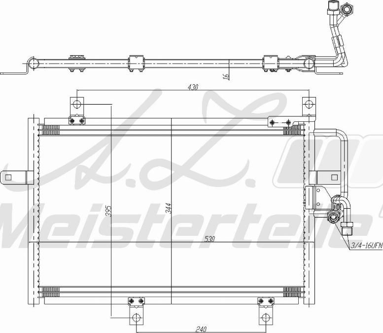 A.Z. Meisterteile AZMT-45-030-1536 - Condensator, climatizare aaoparts.ro