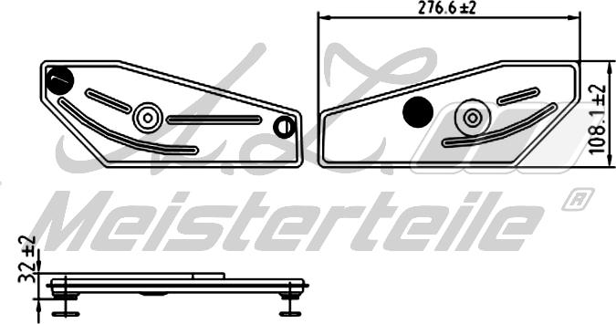 A.Z. Meisterteile AZMT-41-050-1151 - Filtru hidraulic, cutie de viteze automata aaoparts.ro