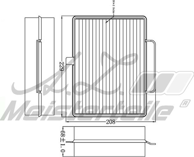 A.Z. Meisterteile AZMT-41-010-1487 - Filtru, aer habitaclu aaoparts.ro