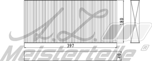 A.Z. Meisterteile AZMT-41-010-1519 - Filtru, aer habitaclu aaoparts.ro