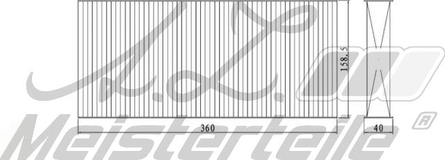 A.Z. Meisterteile AZMT-41-010-1518 - Filtru, aer habitaclu aaoparts.ro