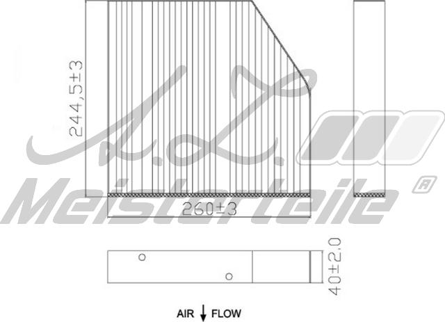 A.Z. Meisterteile AZMT-41-010-1589 - Filtru, aer habitaclu aaoparts.ro