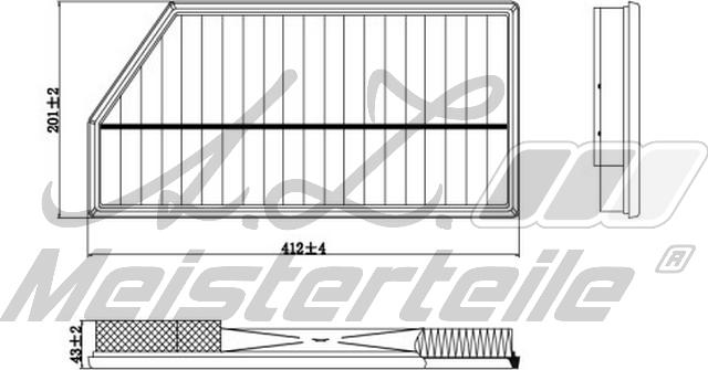 A.Z. Meisterteile AZMT-41-030-1993 - Filtru aer aaoparts.ro