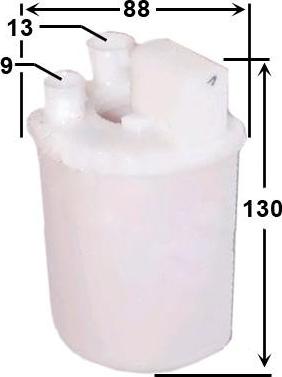 Azumi FST11308 - Filtru, sistem alimentare combustibil aaoparts.ro