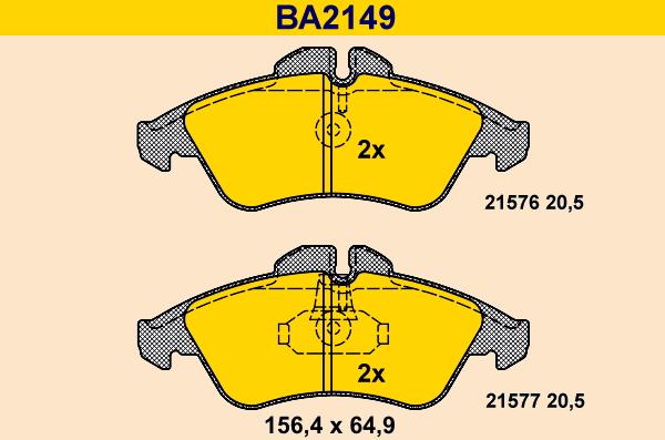 Barum BA2149 - Set placute frana,frana disc aaoparts.ro