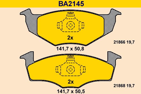 Barum BA2145 - Set placute frana,frana disc aaoparts.ro