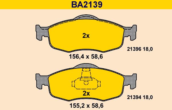 Barum BA2139 - Set placute frana,frana disc aaoparts.ro