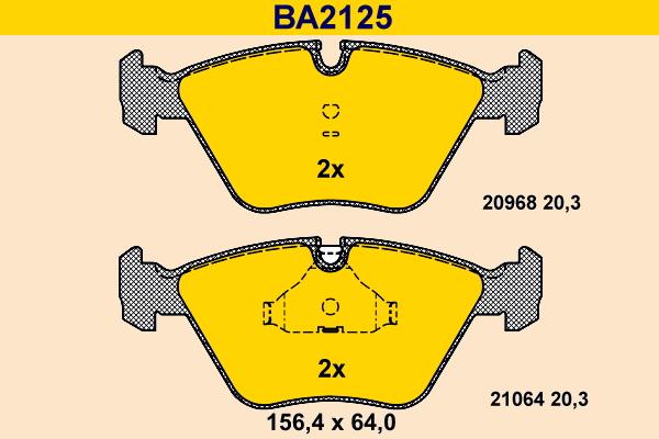Barum BA2125 - Set placute frana,frana disc aaoparts.ro