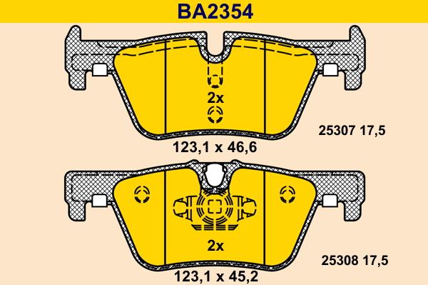 Barum BA2354 - Set placute frana,frana disc aaoparts.ro
