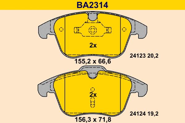 Barum BA2314 - Set placute frana,frana disc aaoparts.ro