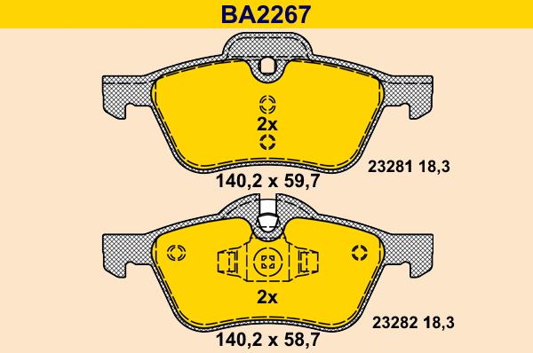 Barum BA2267 - Set placute frana,frana disc aaoparts.ro
