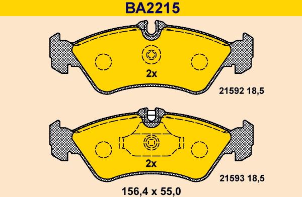 Barum BA2215 - Set placute frana,frana disc aaoparts.ro
