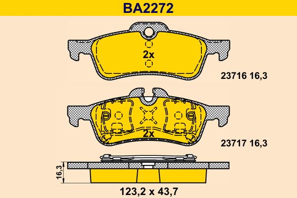 Barum BA2272 - Set placute frana,frana disc aaoparts.ro
