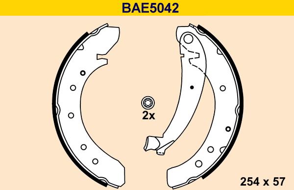 Barum BAE5042 - Set saboti frana aaoparts.ro