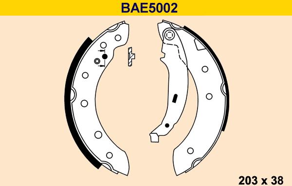 Barum BAE5002 - Set saboti frana aaoparts.ro