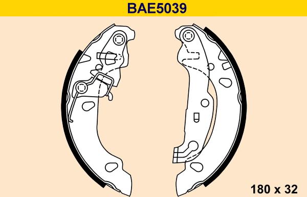 Barum BAE5039 - Set saboti frana aaoparts.ro
