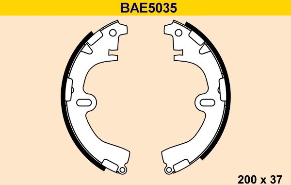 Barum BAE5035 - Set saboti frana aaoparts.ro